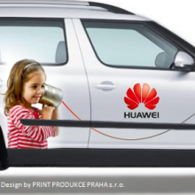 Huawei - návrh grafiky pro firemní vozidla