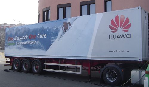 Huawei - polep kamionových návěsů