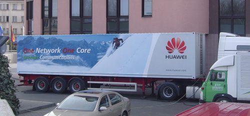 Huawei - polep kamionových návěsů