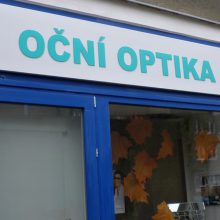 Oční klinika Horní Počernice - vývěsní štíty