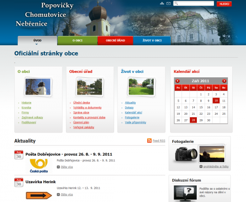 Obec Popovičky - obecní web