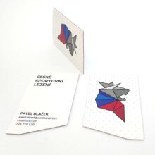 České sportovní lezení - výroba vizitek