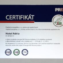 PRE – certifikát
