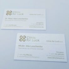 Clinic for Luck - vizitky